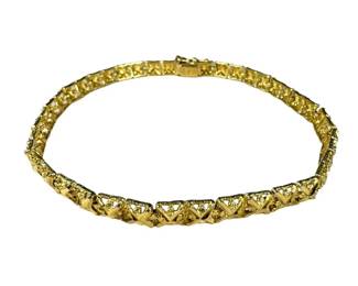 14kt Yellow Gold 5mm X Link Bracelet
