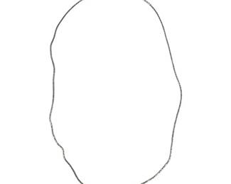 14kt White Gold Diamond Cut 24in Chain