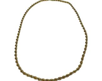 14kt Yellow Gold Heavy 20in Rope Chain
