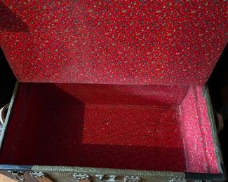 Steamer trunk inside