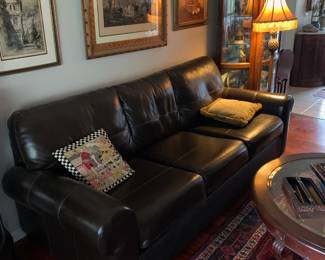 Leather couch (also bathing chair and loveseat)