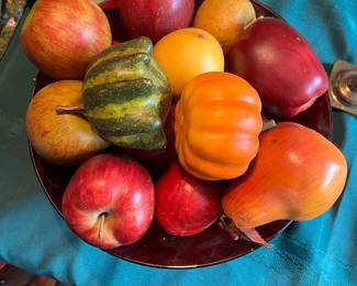 Fake fruit and vegetables