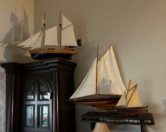 model ships - schooner and clipper