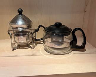 Teapots with basket infusers