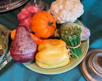 Fake fruit and vegetables