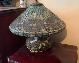Dragonfly Tiffany-style lamp