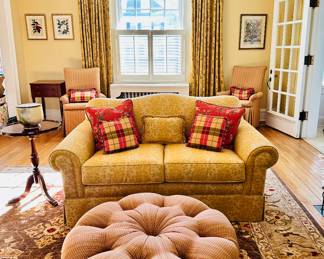 Custom draperies and pillows 