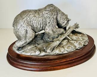 75th Anniversary National Audubon Society Surviving Wildlife Collection "Grizzly Bear." 