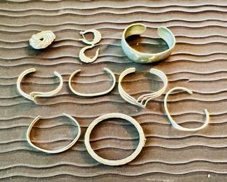 Selection of sterling silver jewelry
