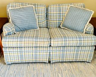 Custom upholstered love seat