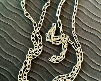 Sterling silver link necklace (L)