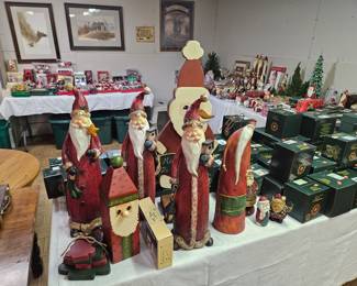 Wood carved Santas