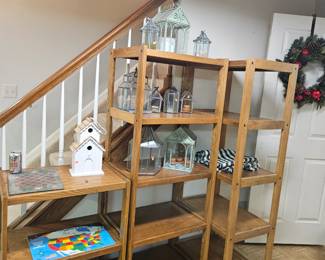 Oak shelving