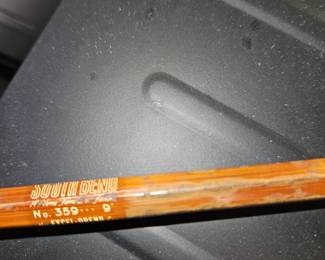 Southbend #359 bamboo rod and other fishing accessories