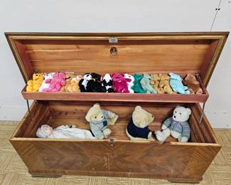 Cedar Chest, Boyds Bears and beanie babies