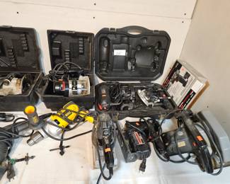 Routers, Hand Sanders, Zip Saw, Drills