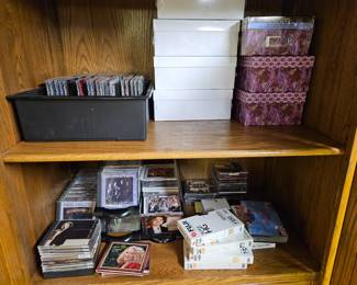 CDs, storage boxes
