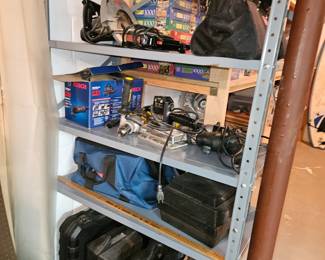 Electric hand tools, sanding, drills, etc.