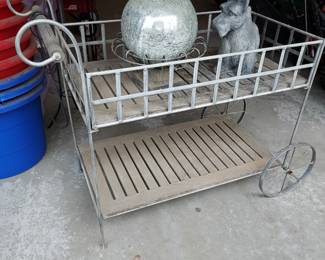 Wrought Iron Yard Cart