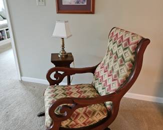 Goose neck chair