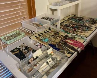 Lots and lots of jewelry.  Many of those jewelry items are turquoise.