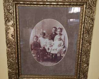 Antique Family Picture and Frame!