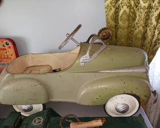 Original 1950's Pedal Car! Rolls and Works Great!