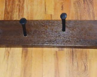 Large Coat Rack Made of Railroad Spikes!