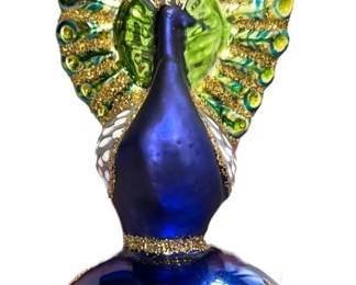 Radko Peacock Ornament