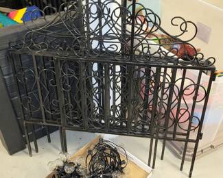 small fencing and outdoor lights