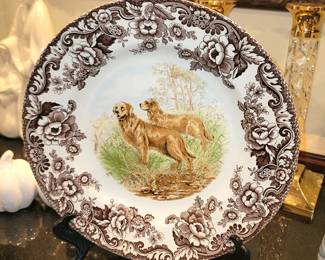 Spode Woodland Retriever plate