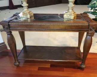 Sofa/console table (all wood)