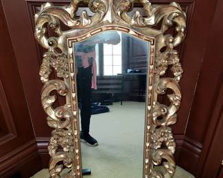Ornate wall mirror