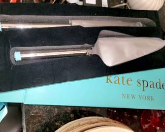Kate Spade Cake server and Knife set