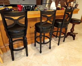 Wood barstools - bar height