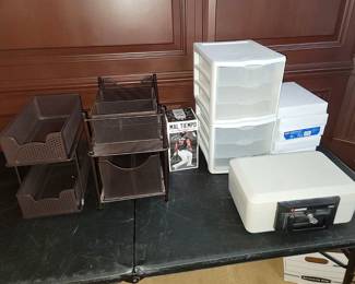 Office treasures. Sentry safe