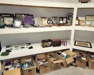 Picture frames, CDs, DVDs