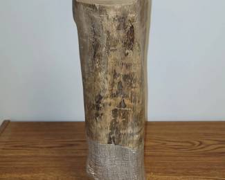 handmade wood candleholder