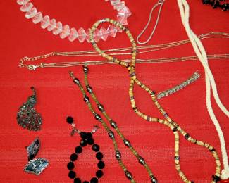 Costume jewelry. Sterling clip earrings