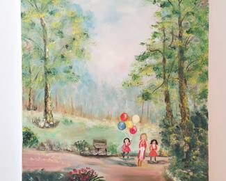 Original painting on canvas signed Shirley B.