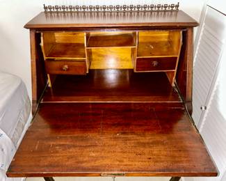Inside view of writing desk
