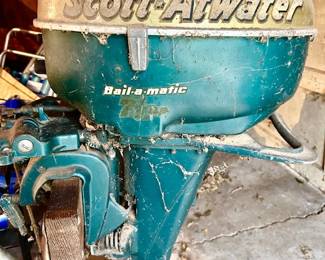 Vintage Scott-Atwater outboard motor