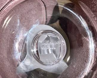 Signed Lalique small Dove/Bird ring tray (bottom signature)