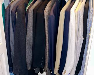 Beautiful name-brand men's suit jackets, some SOLD