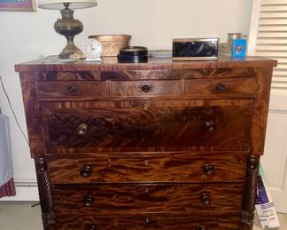 Large antique chest of drawers