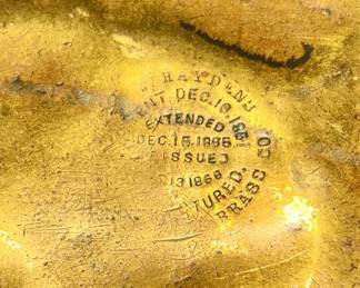 1866 brass handled pail (bottom markings)