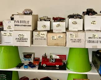 Collectible die cast cars, many have boxes, second view, some SOLD