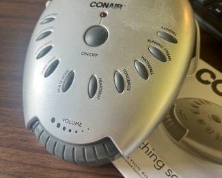 Relax with the Conair Soothing Sounds Sound Machine.