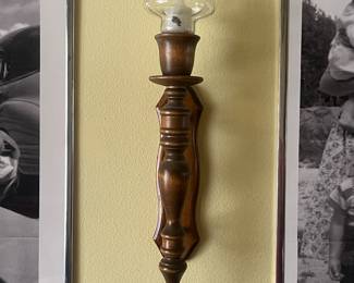 2 vintage candle holders