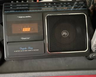 realistic radio cassette recorder